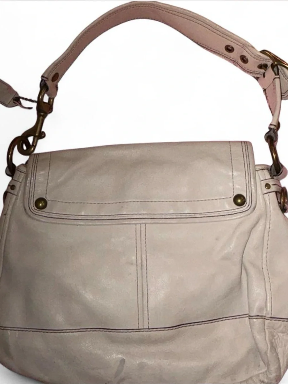 Coach 65th Anniversary Legacy Ali 10329 - Medium White Leather Shoulder Bag